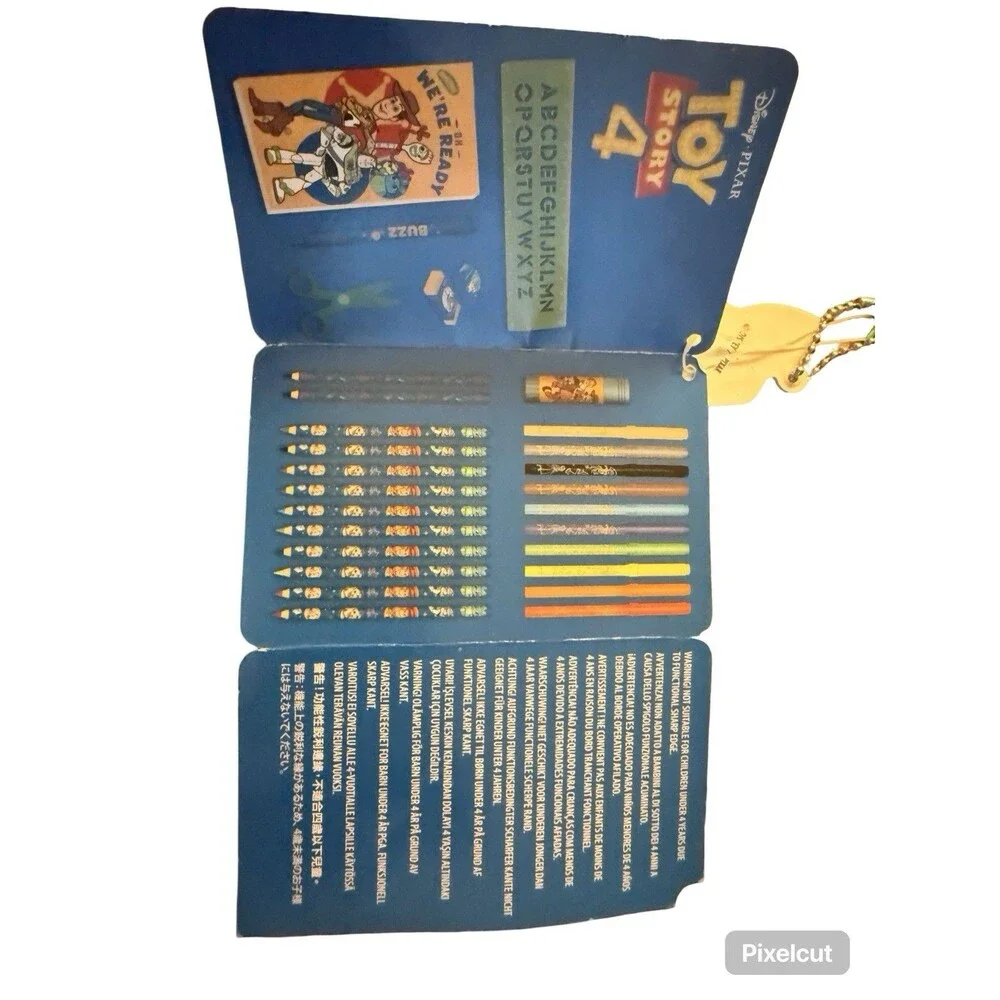 Toy Story 4 Art Kit Case Disney Pixar Coloring Drawing Activity Set Complete
